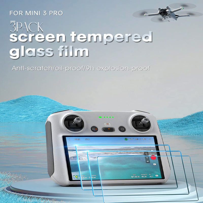 Protective Film for DJI Mini 3 /3 Pro Mini 4 Pro HD Glass Screen Protector  Anti-Scratch Screen Film RC RC 2 Remote Accessories