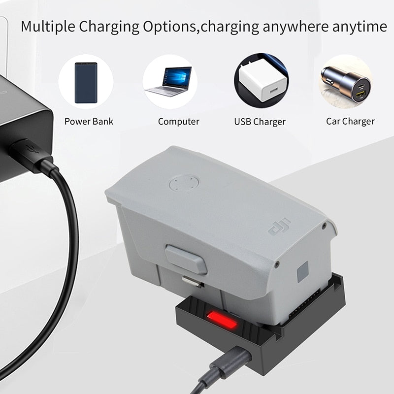 Fast Charger Quick Charging Board with USB Cable For DJI Mavic Air 2S/Air 2 Drone Batteries USB Fast Charger Drone Accessories