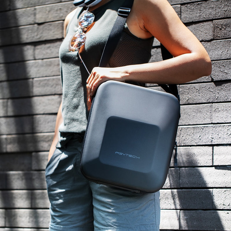 PGYTECH Shoulder Bag For DJI Mavic 3 Drone Accessory Storage Bag PU Waterproof Hard-Shell Case Large Capacity Drone Handbag