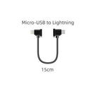 Micro-USB to Lightning/TYPE-C/Micro-USB Data Cable Smartphone Tablet 15/30cm Line For DJI MAVIC MINI/ SE/MAVIC 2/MAVIC AIR/Spark