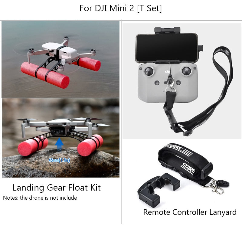 STARTRC DJI Mini 2 Landing Gear Floating Expansion Kit For DJI Mavic Mini SE Landing Training Skid Accessories Landing On Water