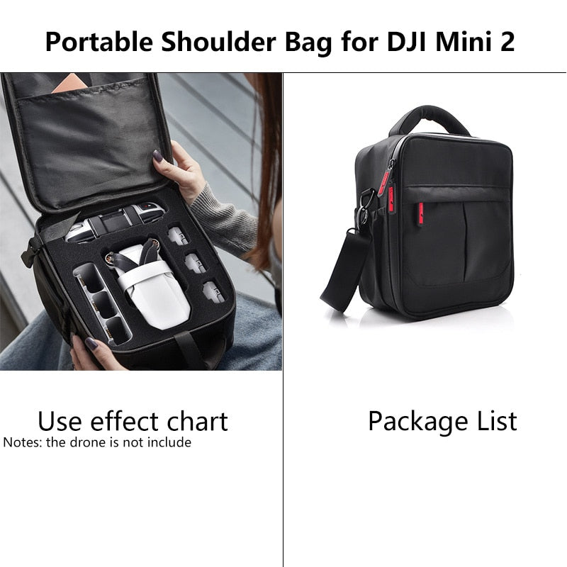 dji backpack mavic mini DJI Mini 2 Storage Bag Handbag PU Shoulder Bag Portable Carrying Case
