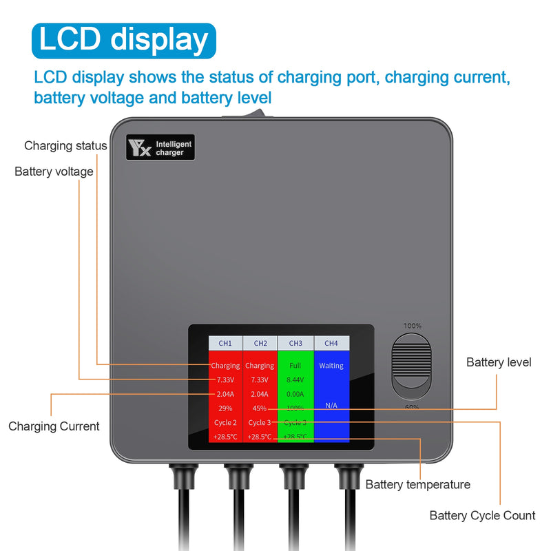 Intelligent Charger LED Screen Charging Hub for DJI Mini 3 PRO Drone Battery Remote Control Accessories Fast Charge 6IN1 Charger