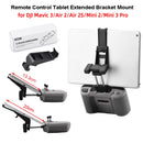 Remote Control Tablet Extended Bracket Mount for DJI Mavic 3/Air 2/Mini 2/Mini 3 Pro Transmitter Tablet Clip Holder Accessory