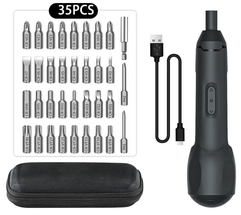 XIAOMI Electric Screwdriver Rechargeable Mini Home Set Screwdriver Driver Multifunction Cordless Electric Screwdrivers Hand Tool
