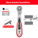 Upgrade 36 Teeth Ratchet Two-way Screwdriver Multi-function Turning Right Angle Screwdriver Set For Narrow Space DIY Hand Tool