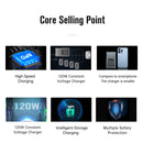 DJI Air 2S Battery Charger 120W GAN Intelligent Battery Charging Hub for Mavic Air 2 Drone Battery Remote Control Smart Charge